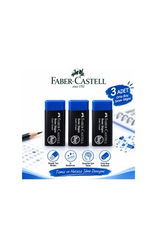 Orta Boy Sınav Silgisi 3 Adet Yumuşak Silgi Faber-castell