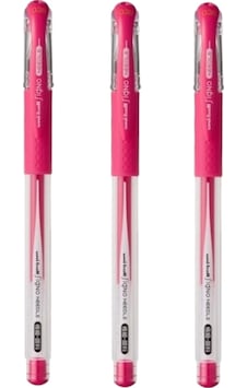 Uniball Signo Needle 0.38 İğne Uçlu Jel Kalem Bebek Pembe Üç Adet Uniball Signo Needle 0.38 İğne Uçlu Jel Kalem Bebek Pembe Üç Adet