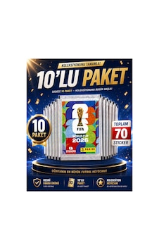 Fıfa World Cup 2026 Sticker Paket 7 Çıkartmalı Dünya Kupası Koleksiyon Stickerı 10lu Paket