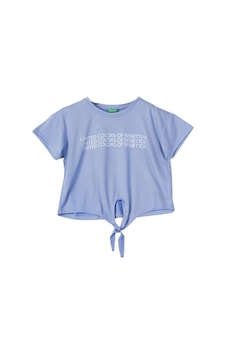 United Colors Of Benetton Benetton Kız Çocuk T-shirt 09308 Mavi United Colors Of Benetton Benetton Kız Çocuk T-shirt 09308 Mavi