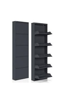 5'li Metal Ayakkabılık Antrasit 15x25cm 5'li Metal Ayakkabılık Antrasit 15x25cm
