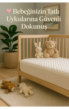 Konfor Opulent Pamuklu Sıvı Geçirmez Ses Yapmayan Yatak Pedi Özellikli Bebek Alezi Beyaz - 800193450 Beyaz