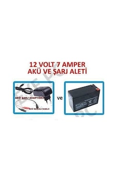 Eyepc 12 Volt 7 Amper Akü Ve Akü Şarj Aleti Solar Sistem Uyumlu 7698359117327
