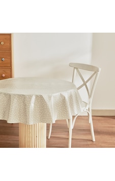 Karaca Home Luna Puantiyeli Pvc Masa Örtüsü Bej Bej Karaca Home Luna Puantiyeli Pvc Masa Örtüsü Bej Bej