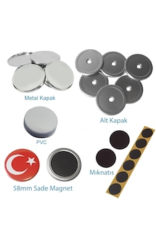 Vizyonstore Buton Sade Magnet 100 Adet 58bsm Ø 58 Mm Montajsız Vizyonstore Buton Sade Magnet 100 Adet 58bsm Ø 58 Mm Montajsız