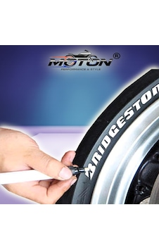 Su Geçirmez Oto Lastik Boyama Kalemi - Motosiklet Ve Bisiklet Lastik Yazı Kalemi Beyaz