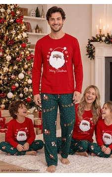 Siyah İnci Yılbaşı Temalı Termal Kumaşlı Ultra Soft Yumuşak Baba-oğul Örme Pijama Takımı 26225810-1 Kırmızı Siyah İnci Yılbaşı Temalı Termal Kumaşlı Ultra Soft Yumuşak Baba-oğul Örme Pijama Takımı 26225810-1 Kırmızı