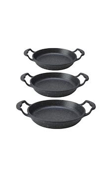 Fırst Class Granit Döküm Sahan Set 3 Lü