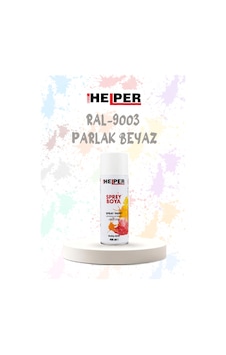 Helper Ral 9003 Parlak Beyaz Akrilik Sprey Boya 400 Ml Siyah Helper Ral 9003 Parlak Beyaz Akrilik Sprey Boya 400 Ml Siyah