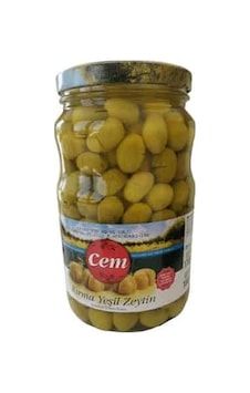 Cem Yeşil Kırma Zeytin 1700cc Cam Kvnz
