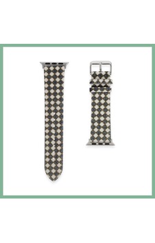 Bşkvirgo Watch 42mm Uyumlu Karo Motif Kordon - Siyah Bsk2026 Bşkvirgo Watch 42mm Uyumlu Karo Motif Kordon - Siyah Bsk2026