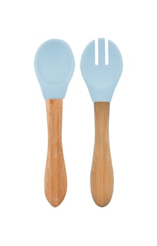 Oioi Mama Kaşığı Ve Çatal Seti Mineral Blue Açık Mavi Oioi Mama Kaşığı Ve Çatal Seti Mineral Blue Açık Mavi