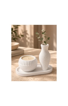 Taş Tozu Vazo Ve Mumluk Seti Beyaz - 902373746 Beyaz - 902373746 Beyaz Taş Tozu Vazo Ve Mumluk Seti Beyaz - 902373746 Beyaz - 902373746 Beyaz