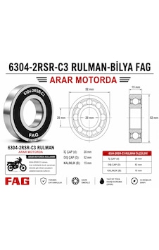 6304-2rsr-c3 Rulman-bilya Fag 20 52 15 6304-2rsr-c3 Rulman-bilya Fag 20 52 15