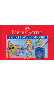 Faber Castel Guaj Boya 6x15 Ml Çok Renkli Faber Castel Guaj Boya 6x15 Ml Çok Renkli