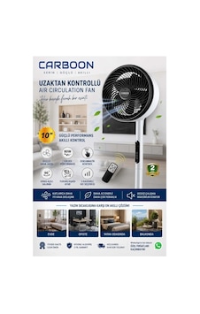 Carboon 1683hr Uzaktan Kumandalı Elektirkli 80w Vantilatör Carboon 1683hr Uzaktan Kumandalı Elektirkli 80w Vantilatör