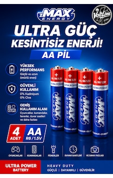 Zmax 4 Adet (AA) Kalem Pil