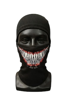 Unisex Tam Yüz Balaklava Diş Desenli Kışlık Maske Nefes Alan Esnek Kask Altı Boyunluk Yumuşak Viskoz Renk: Siyah, Beden: Standart Unisex Tam Yüz Balaklava Diş Desenli Kışlık Maske Nefes Alan Esnek Kask Altı Boyunluk Yumuşak Viskoz Renk: Siyah, Beden: Standart