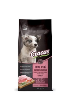 Crocus Kuzu Etli ve Pirinçli Yavru Köpek Maması 15 KG Crocus Kuzu Etli ve Pirinçli Yavru Köpek Maması 15 KG