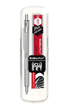 Scrikss Graph-X Metal Versatil Kalem Seti 0.5 Mm Kurşuni Gri 3'L Scrikss Graph-X Metal Versatil Kalem Seti 0.5 Mm Kurşuni Gri 3'L