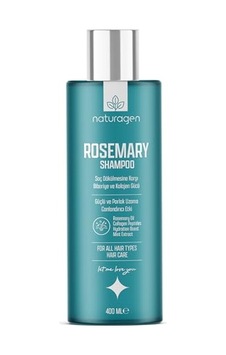 Naturagen Rosemary Dökülme Karşıtı Şampuan 400 Ml Hızlı Uzamaya Yardımcı Biberiye Yağı + Kolajen Peptitleri