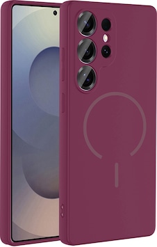 Zore Galaxy S26 Ultra Kılıf M-safe Şarj Özellikli Zore Meta Kapak - Mürdüm Zore Galaxy S26 Ultra Kılıf M-safe Şarj Özellikli Zore Meta Kapak - Mürdüm