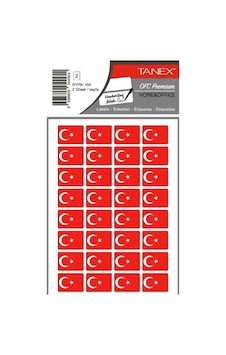 Tanex Bayrak Sticker 22x16mm 2li Byrk-104 Paketli - 3 Adet Kırmızı Tanex Bayrak Sticker 22x16mm 2li Byrk-104 Paketli - 3 Adet Kırmızı