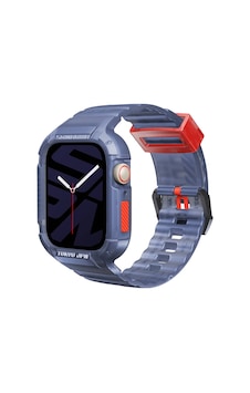 Watch 7 Uyumlu 45mm Kordon Skinarma Saido Sert Pc Kasa Koruyuculu Silikon Strap Kayış Lacivert Watch 7 Uyumlu 45mm Kordon Skinarma Saido Sert Pc Kasa Koruyuculu Silikon Strap Kayış Lacivert