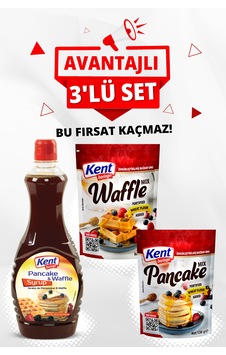 Pankek/waffle Avantajlı 3'lü Seti Pankek Akçaağaç 355ml-waffle Mix-pankek Mix