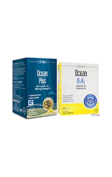 Ocean Plus Omega3 1200mg 30 Kapsül + Vitamin D3k2 Damla 20ml Ocean Plus Omega3 1200mg 30 Kapsül + Vitamin D3k2 Damla 20ml
