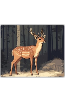 Sevimli Geyik Baskılı Mouse Pad 18x22 Cm Sevimli Geyik Baskılı Mouse Pad 18x22 Cm