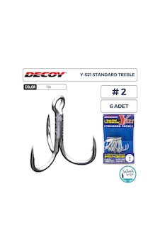Decoy Y-s21 Standart Treble Üçlü İğne Tın 2 6 Adet Decoy Y-s21 Standart Treble Üçlü İğne Tın 2 6 Adet