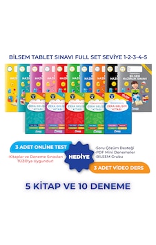 Bilsem Tablet Sınavı Full Set Seviye 1-2-3-4-5