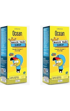 Ocean Kral Şakir Limon Aromalı Balık Yağı Şurubu 2 x 150 ML Ocean Kral Şakir Limon Aromalı Balık Yağı Şurubu 2 x 150 ML