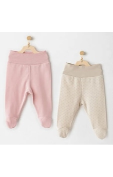 Andywawa 2'li Bebek Patikli Pantolon Ac26046 Pembe Andywawa 2'li Bebek Patikli Pantolon Ac26046 Pembe