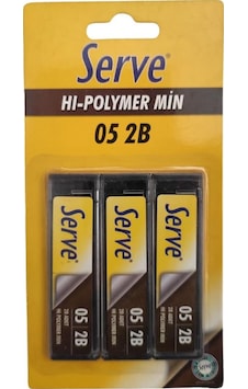 0.5 Kalem Ucu 3 Adet Serve 0.5Mm Siyah Kalem Uçları 3'lü Paket 0.5 Kalem Ucu 3 Adet Serve 0.5Mm Siyah Kalem Uçları 3'lü Paket