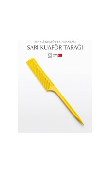 Profesyonel Sivri Saplı Kuaför Tarağı - Saç Ayırma Ve Krepe Tarağı Sarı / Siyah Renk Seçenekli
