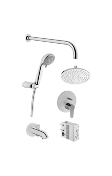 Artema A49248 Win S + Rain L + Compact 3F Ankastre Duş Seti 6'lı Krom Artema A49248 Win S + Rain L + Compact 3F Ankastre Duş Seti 6'lı Krom