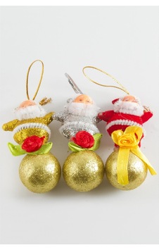 3 Adet Noel Baba Yılbaşı Ağaç Süsü Ebruli 3 Adet Noel Baba Yılbaşı Ağaç Süsü Ebruli