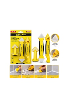 Şahin Tools Şht-432 3'lü Silikon Mala Ve Derz Kazıyıcı Seti