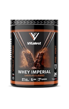 Vitalest Whey Imperial Chocolate Flavored 26 Servis Çikolata Aromalı Whey Protein Tozu Vitalest Whey Imperial Chocolate Flavored 26 Servis Çikolata Aromalı Whey Protein Tozu
