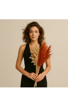 Turuncu & Bej 16 Adet 65 Cm Büyük Pampas Otu Buketi Şoklanmış Doğal Dekoratif Çiçek Turuncu Bej Turuncu & Bej 16 Adet 65 Cm Büyük Pampas Otu Buketi Şoklanmış Doğal Dekoratif Çiçek Turuncu Bej