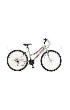 Salcano Excel 26 Jant 21 Vites Lady Pabuç Fren Kadın Bisikleti 155 Cm Üstü Boy Mint Yeşili Renk Siyah