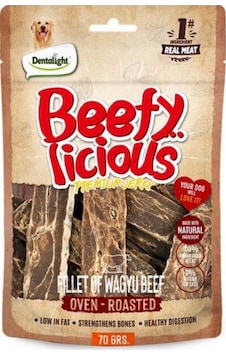Dentalight Beefy Wagyu Sığır Etli Köpek Ödül Maması 70 Gr Dentalight Beefy Wagyu Sığır Etli Köpek Ödül Maması 70 Gr