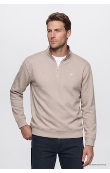 Wrangler Pamuklu Selanik Regular Fit Fermuarlı Erkek Sweatshirt W2620081500 Bej Wrangler Pamuklu Selanik Regular Fit Fermuarlı Erkek Sweatshirt W2620081500 Bej