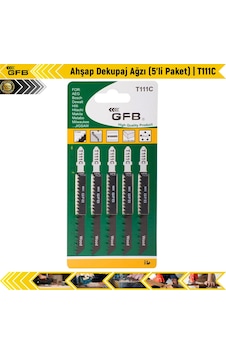 Ahşap Dekupaj Ağzı 5'ıi Paket T111c