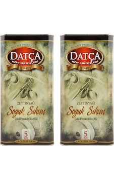 Datça Köy Ürünleri Soğuk Sıkım Zeytinyağı Teneke 2 x 5 L Datça Köy Ürünleri Soğuk Sıkım Zeytinyağı Teneke 2 x 5 L
