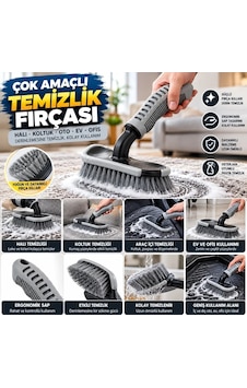 Ers Saplı Halı, Koltuk Ve Araç Temizlik Fırçası Çok Amaçlı İç & Dış Oto, Ev Ve Ofis Kullanımı İçin Ergonomik Temizlik Aparatı Ers Saplı Halı, Koltuk Ve Araç Temizlik Fırçası Çok Amaçlı İç & Dış Oto, Ev Ve Ofis Kullanımı İçin Ergonomik Temizlik Aparatı