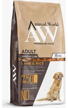 Animal World Sensitive Lamb Rice Kuzu Etli Köpek Maması 15 KG Animal World Sensitive Lamb Rice Kuzu Etli Köpek Maması 15 KG
