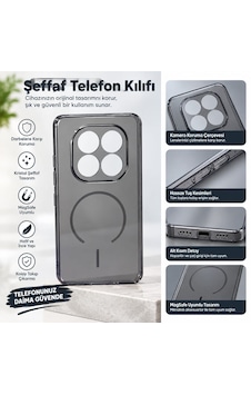 Redmi Note14 Pro Mat Siyah Şeffaf Silikon Redmi Note14 Pro Mat Siyah Şeffaf Silikon